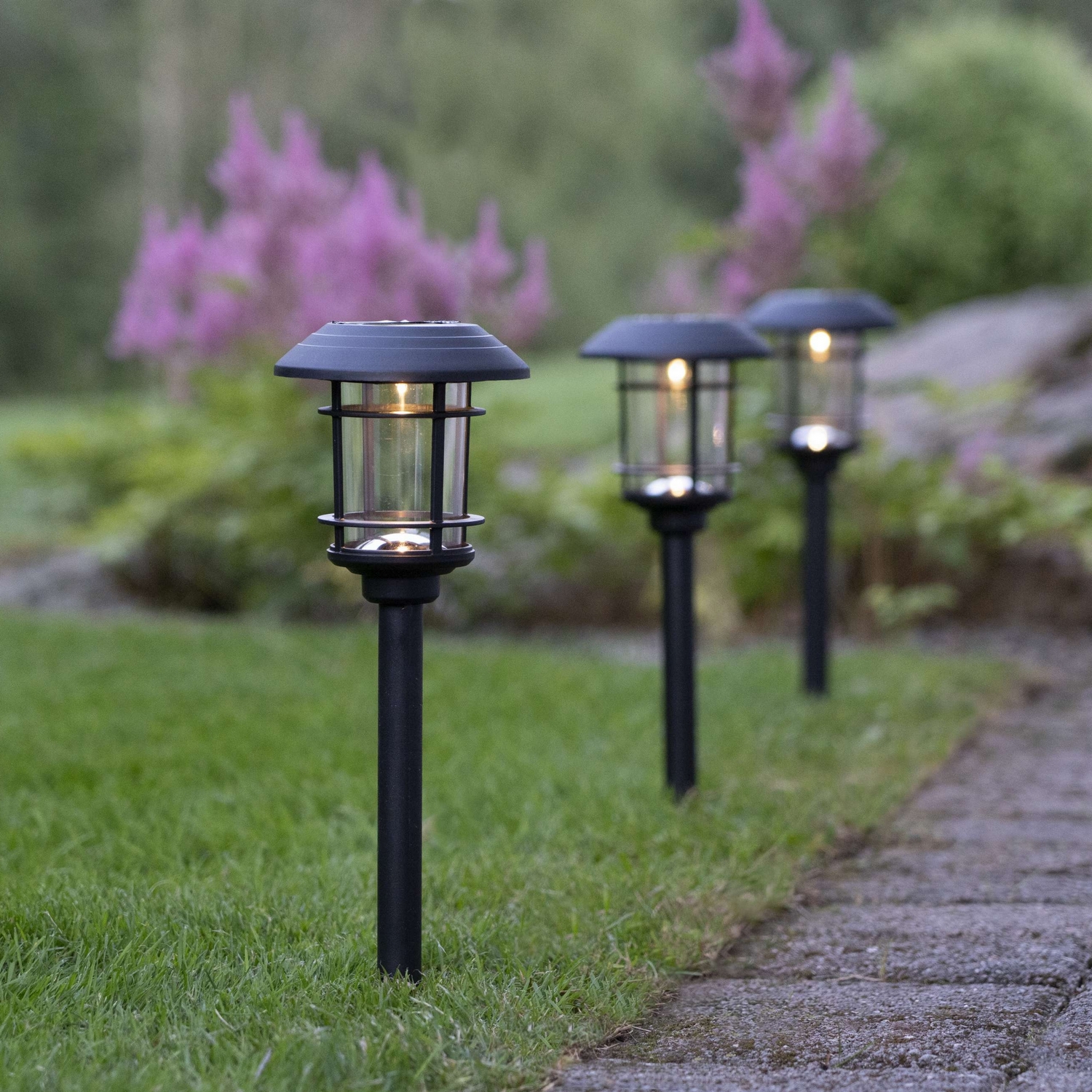 Solcells-pollare Star Trading Fride Twilight 3-pack