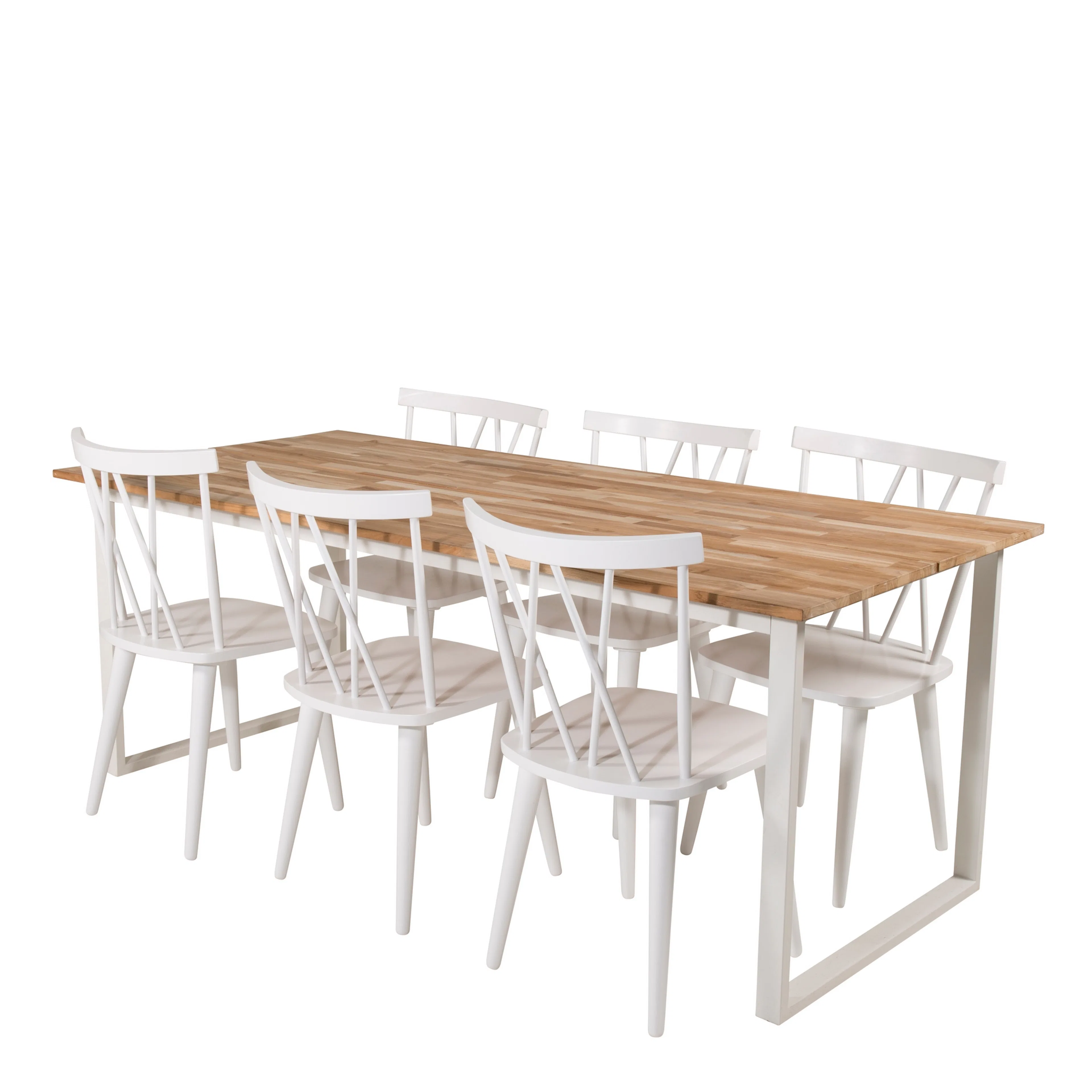Cirebon Dining table 200*90cm - wood / White+Mariannelund Pi Natur/Vit