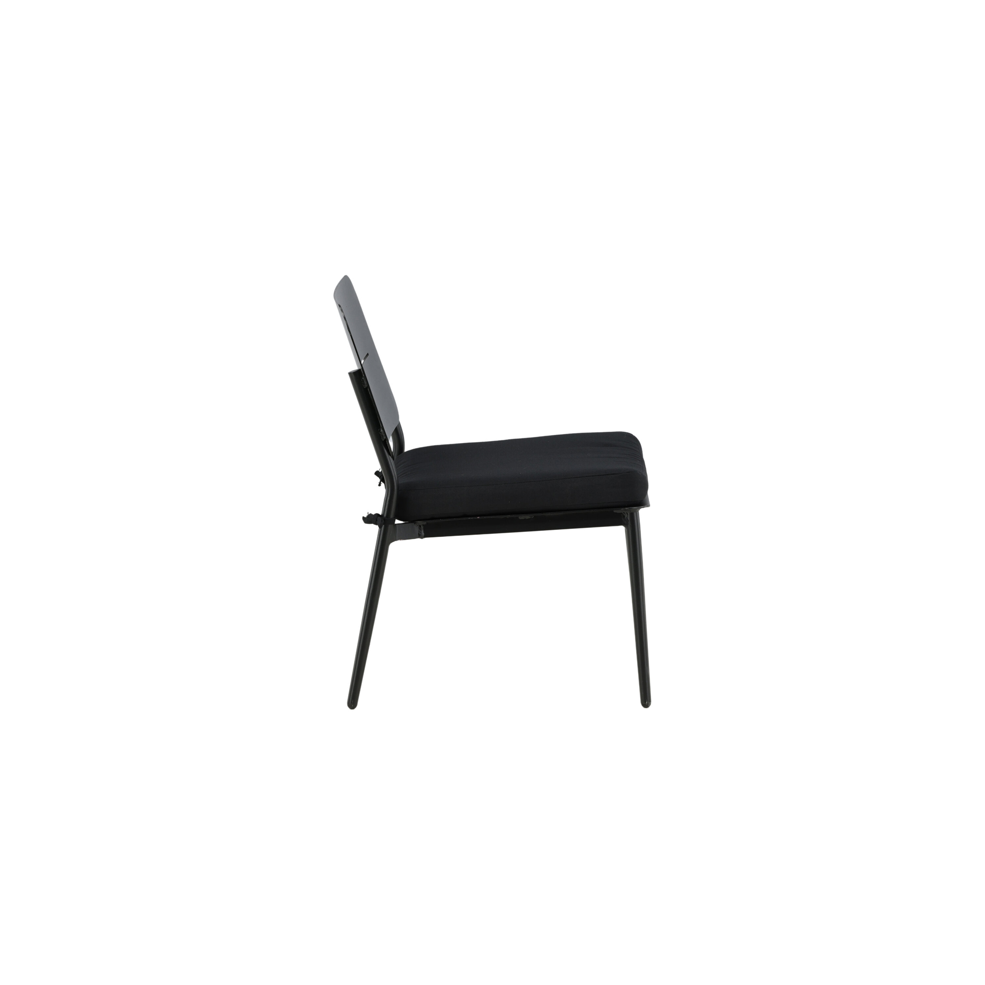 Lina lounge Chair - Black / Black Cushion Svart