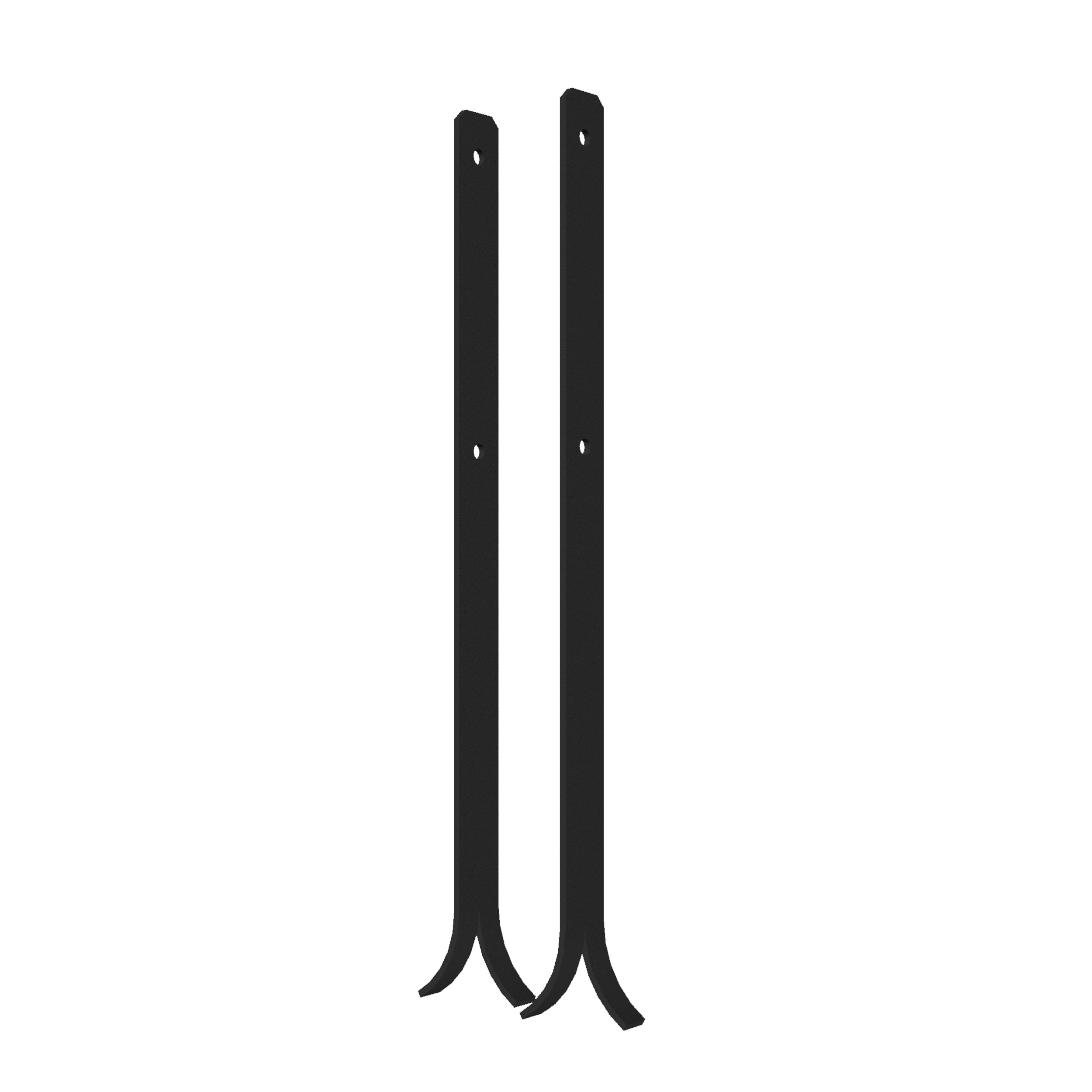Stolpfot PLUS Universal Svart 2-pack