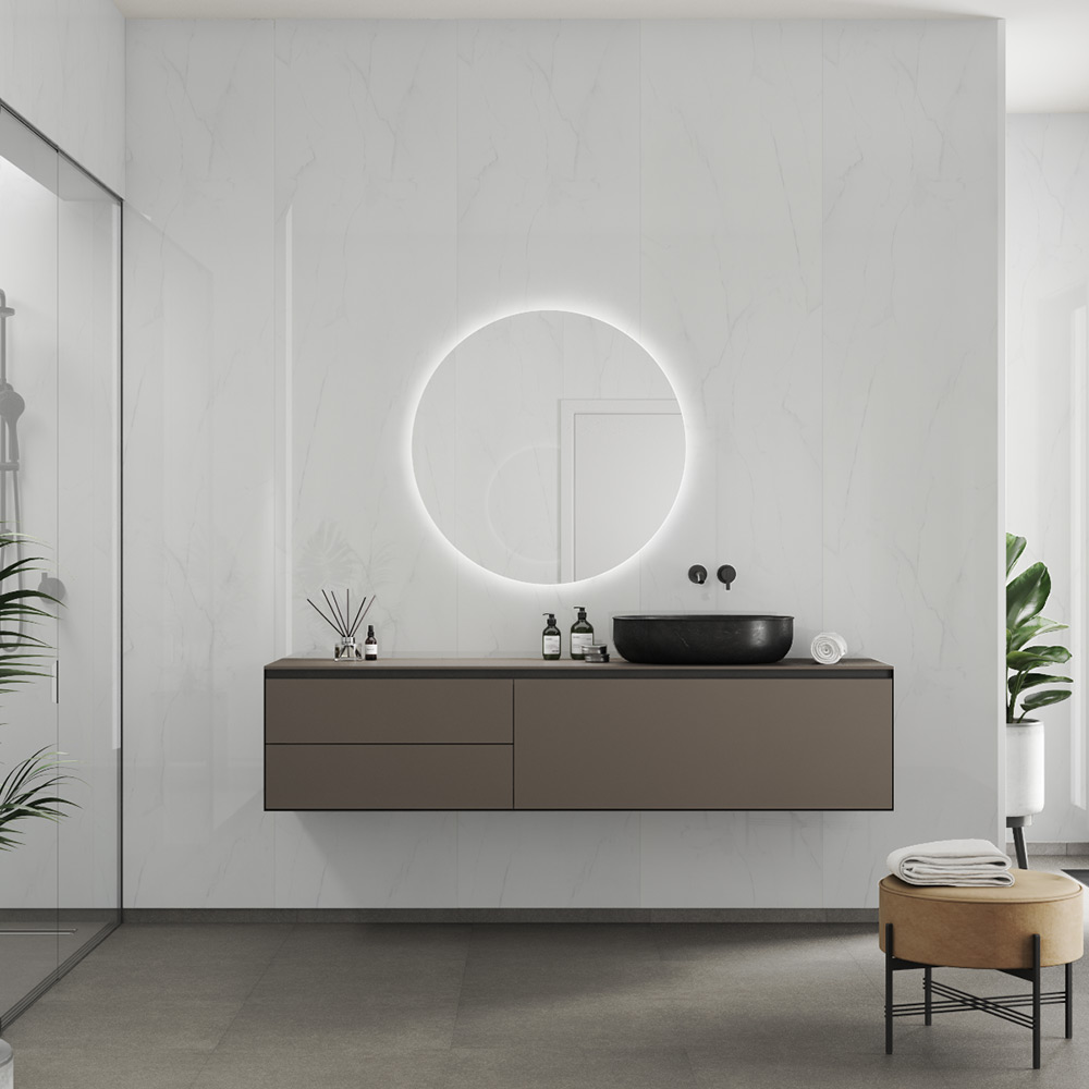 Våtrumsskiva Fibo 3487-LM10 HG Bright Marble 10x620x3020 mm