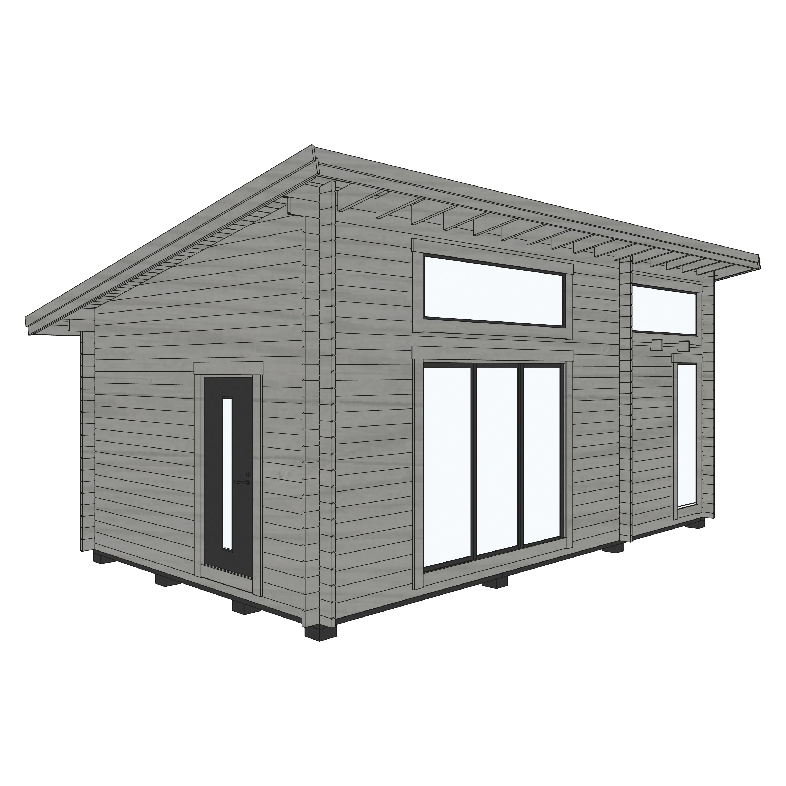 Attefallshus Baseco Stensund 30 m² Stuga med Loft