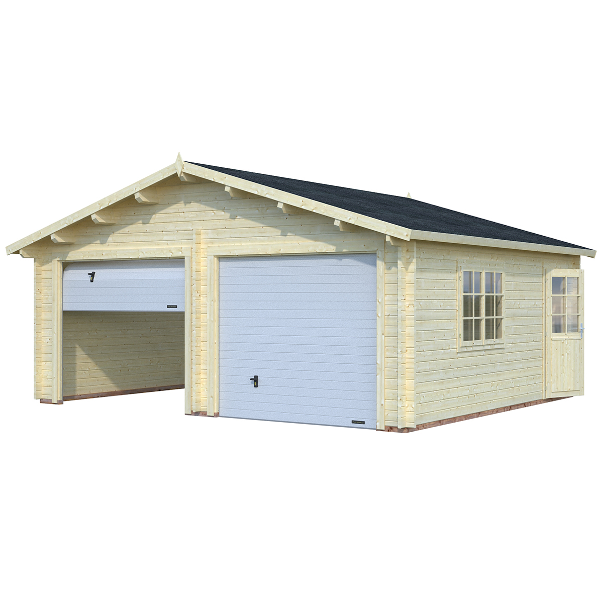 Roger 28,4 m2 w/ sectional door Obehandlad