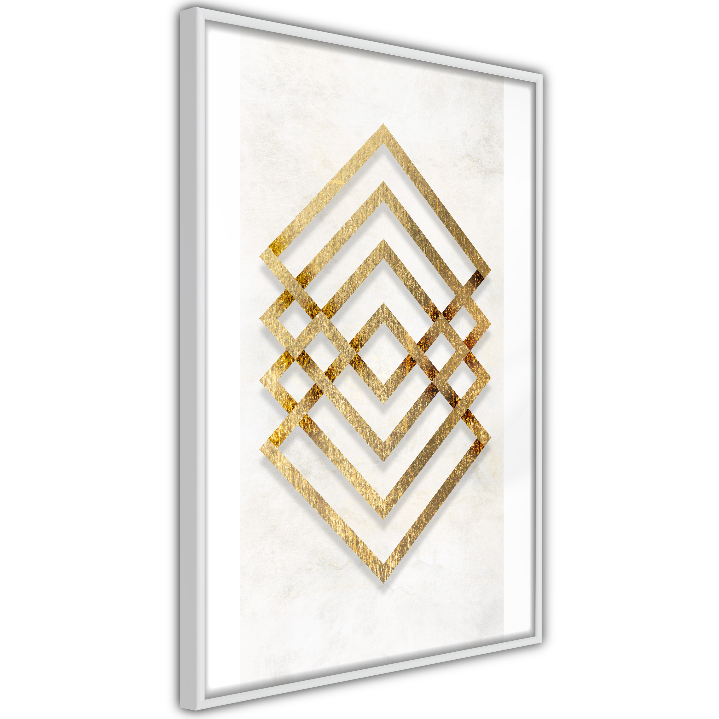 Poster Artgeist Affisch Golden Geometry