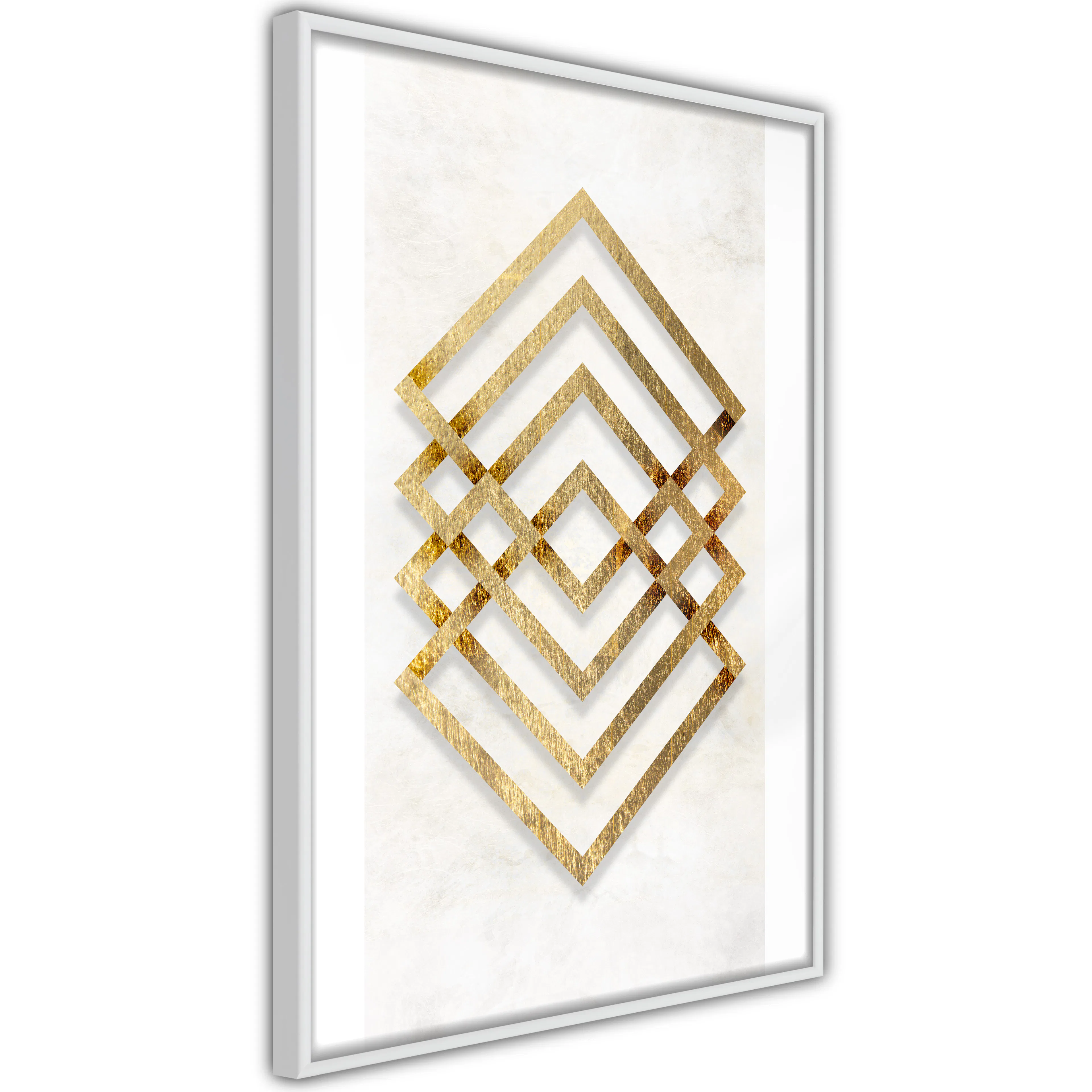 Poster Artgeist Affisch Golden Geometry