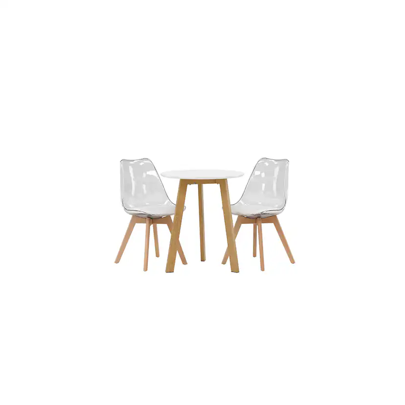 Matgrupp Venture Home Leonora Ø65 cm med 2 st Edvin stolar