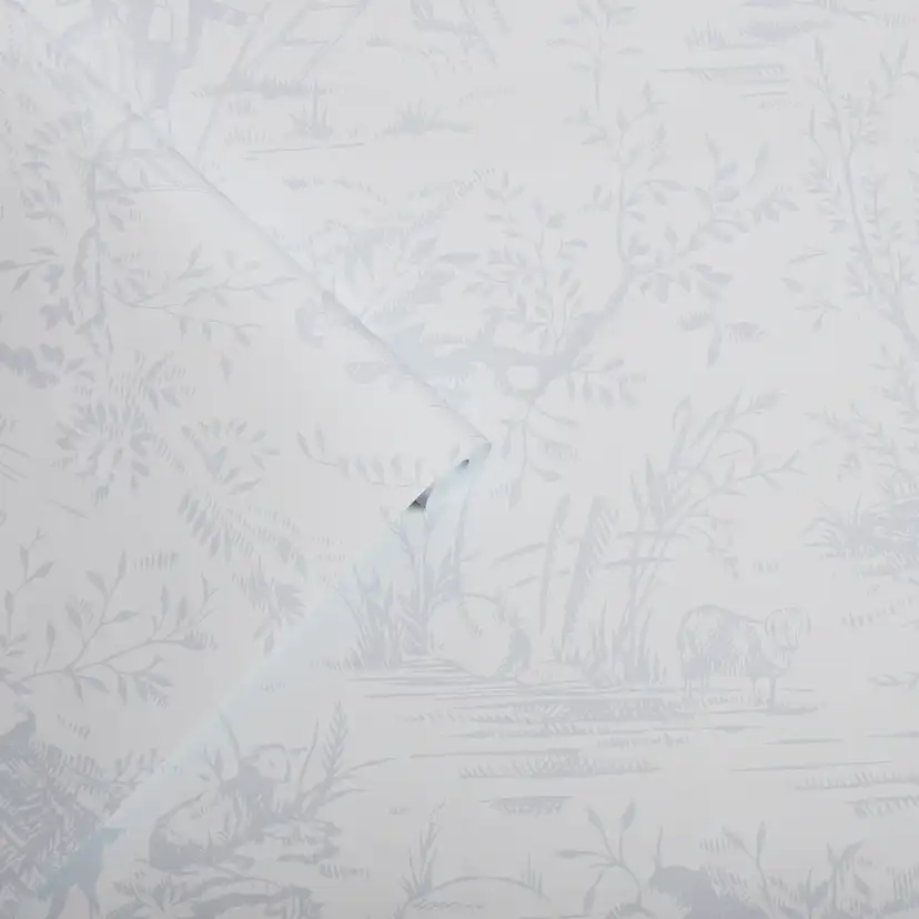 Tapet Laura Ashley Toile De Jouy Sugaröd Grå 118495
