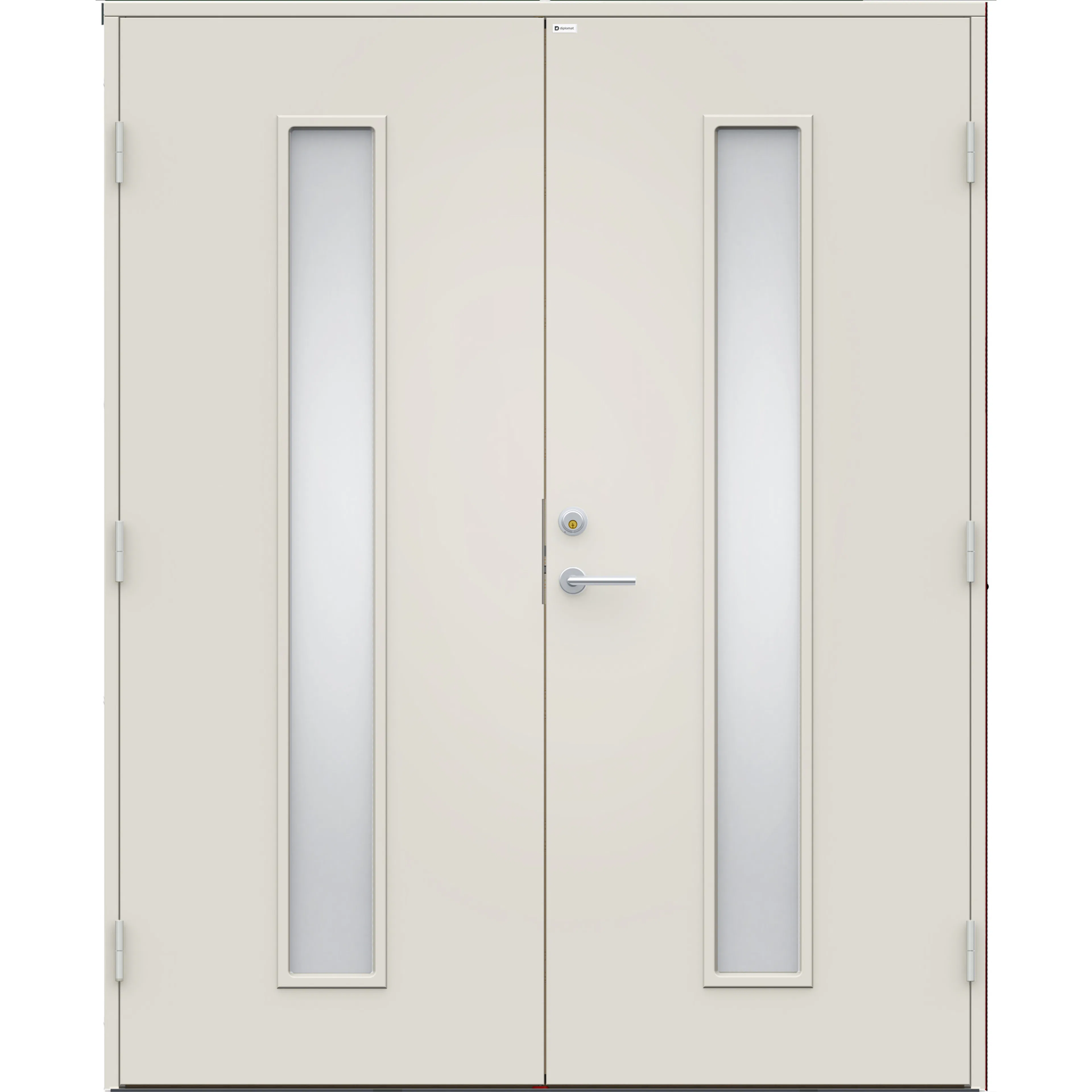 Parytterdörr Elina Glas 15x21, S 0502-Y BxH: 150x210 cm, Vit