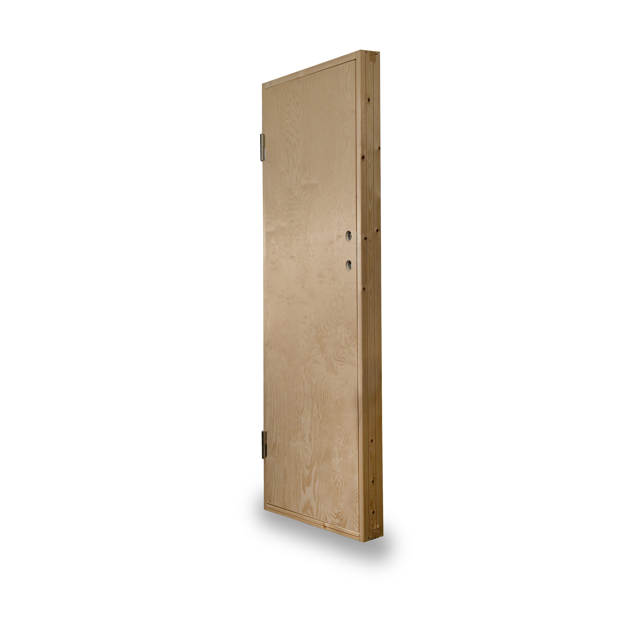 Byggdörr Jabo Ljusdal Kallförråd 98x208 cm Obehandlad Slät Plywood