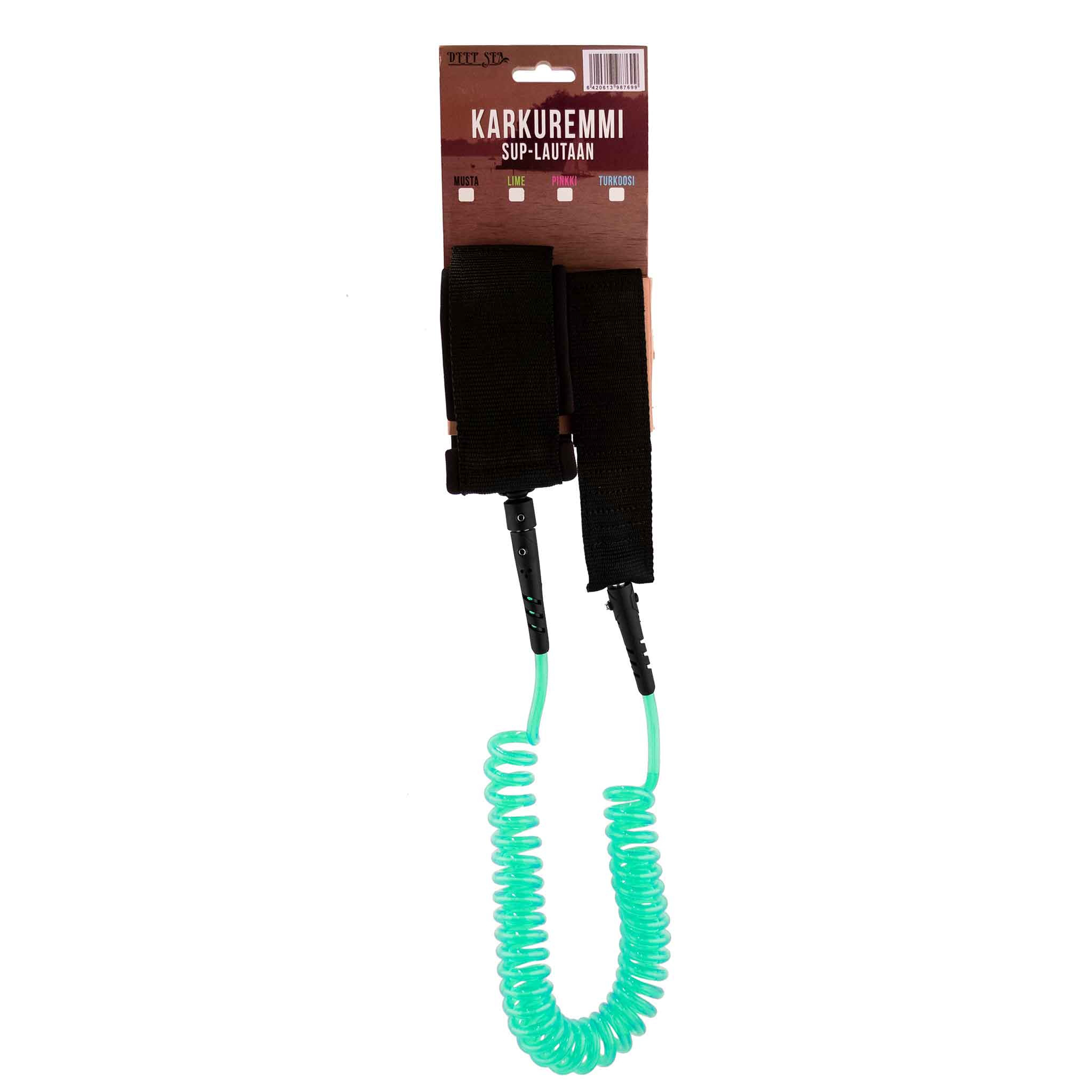 Deep Sea säkerhetslina till SUP-brädan, mint Mint