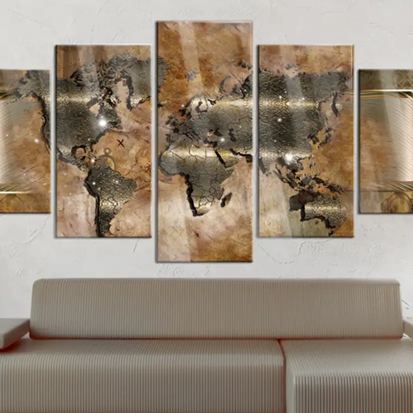 Akrylglastavla Arkiio Steel Map