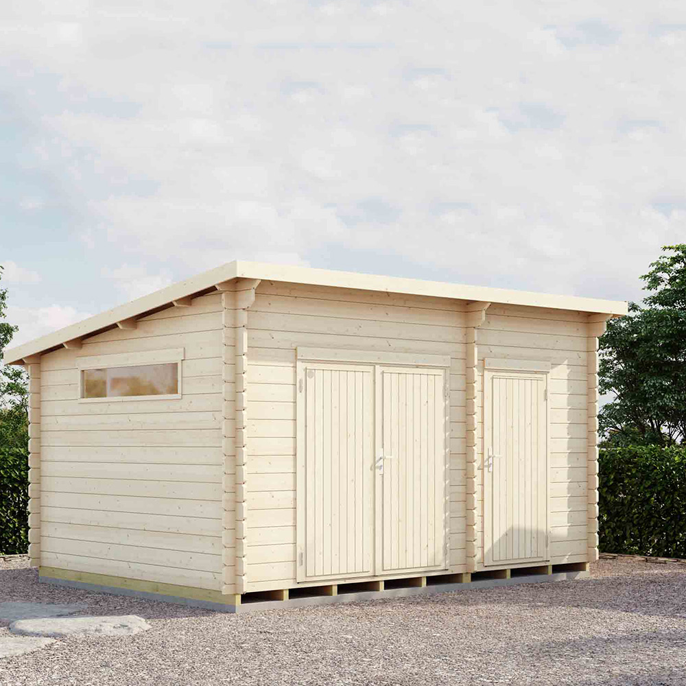 Förråd Luoman Lillevilla Seili 12,3 m² Friggebod i Trä med Pulpettak