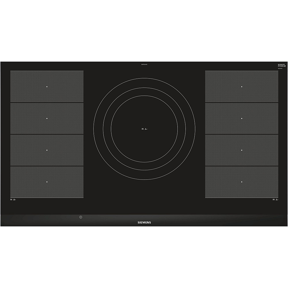 Induktionshäll Siemens iQ700 EX975LVC1E Svart med Flexinduktion och Barnspärr