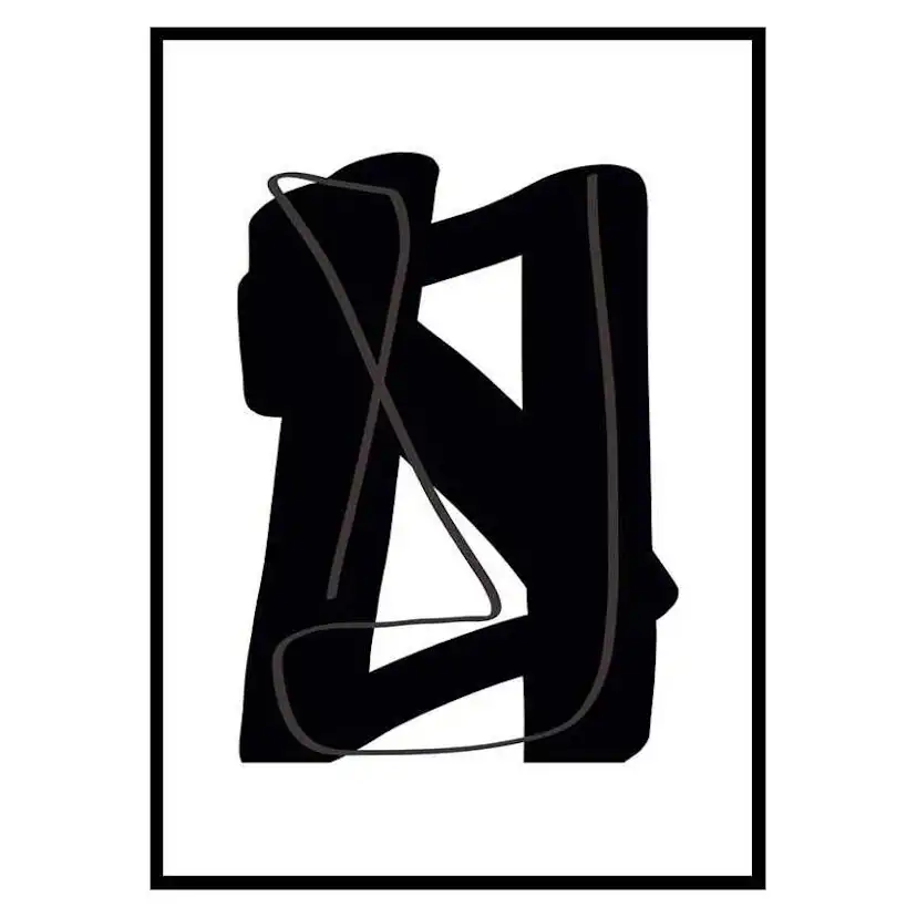 Poster Gallerix Noir Audacieux