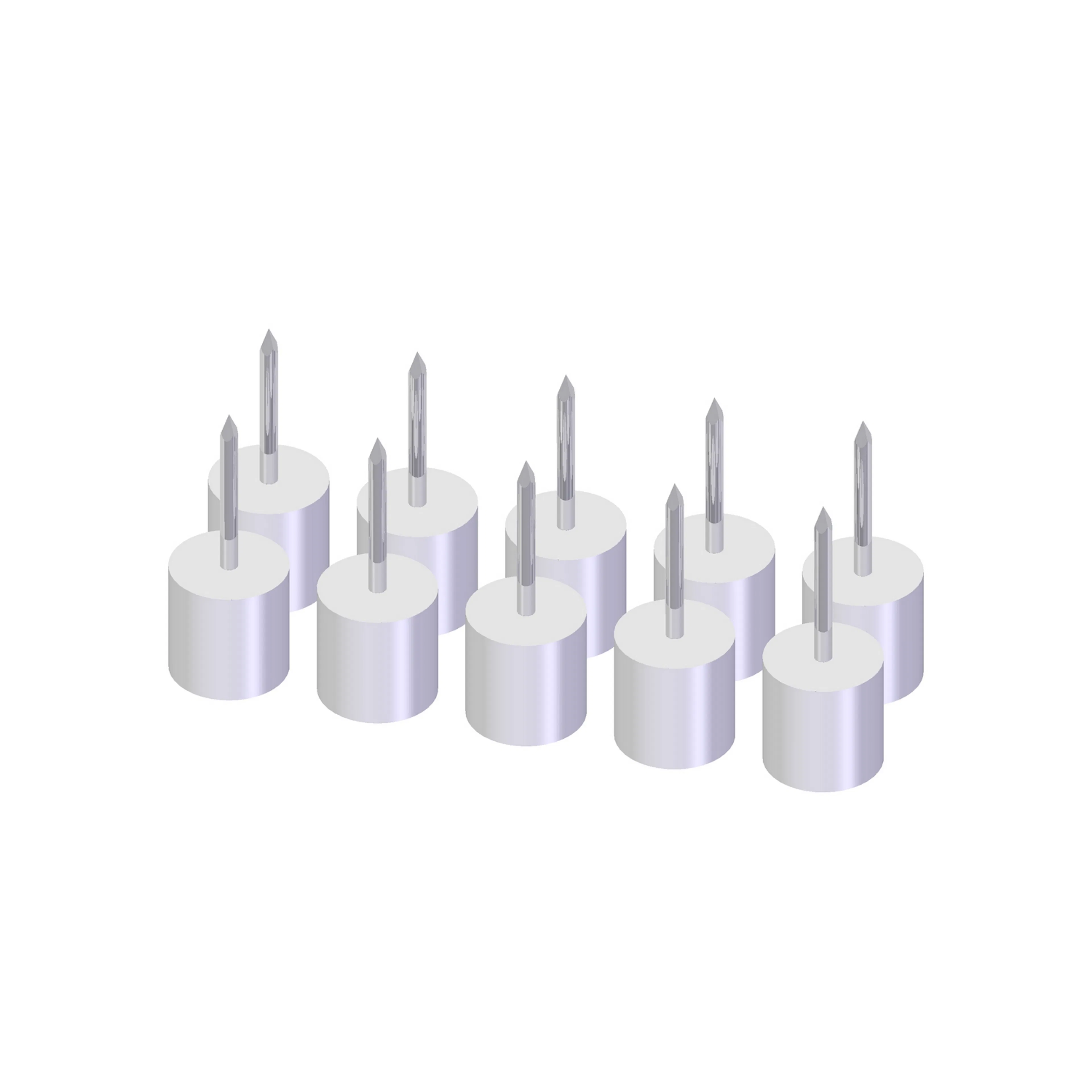 Hyllstift Lundbergs Wide 10-Pack Vit