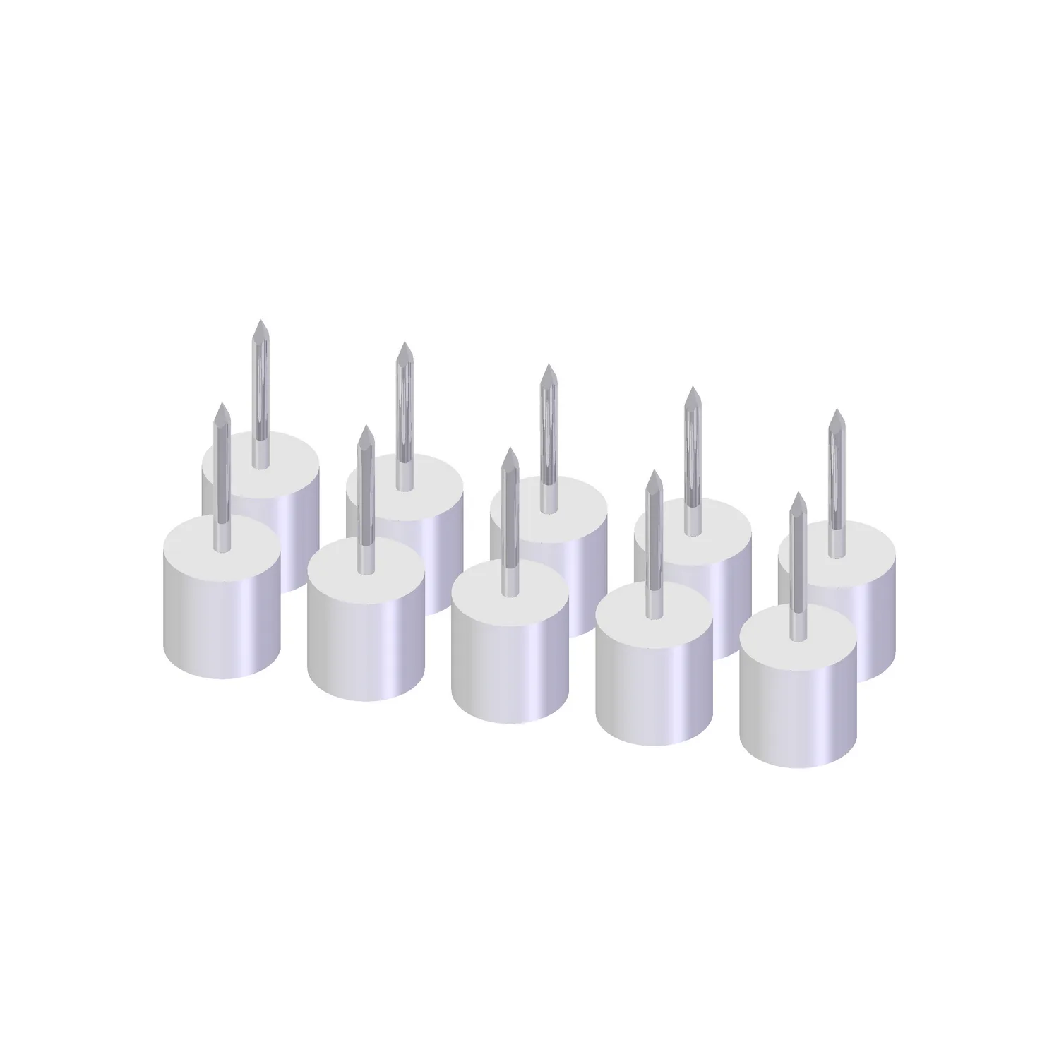Hyllstift Lundbergs Wide 10-Pack Vit