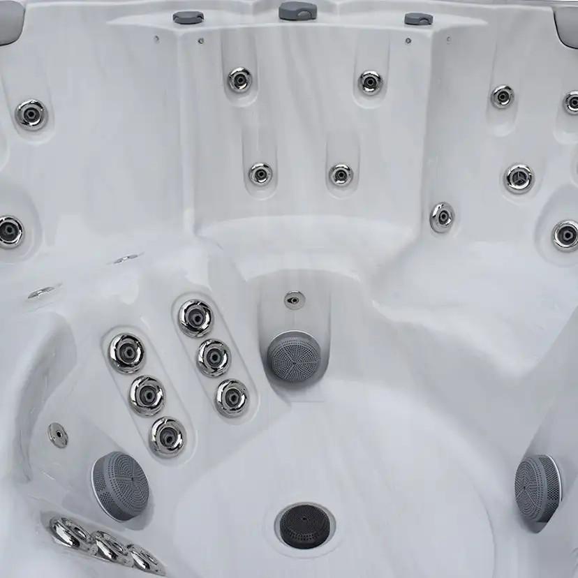 Spabad Westerbergs Viken 61 Jets Vit med Extra Tjockt Termolock