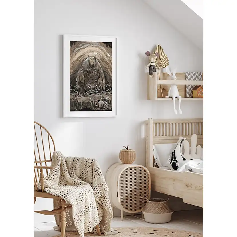 Poster Gallerix Nilas Offer Julbocken II av John Bauer