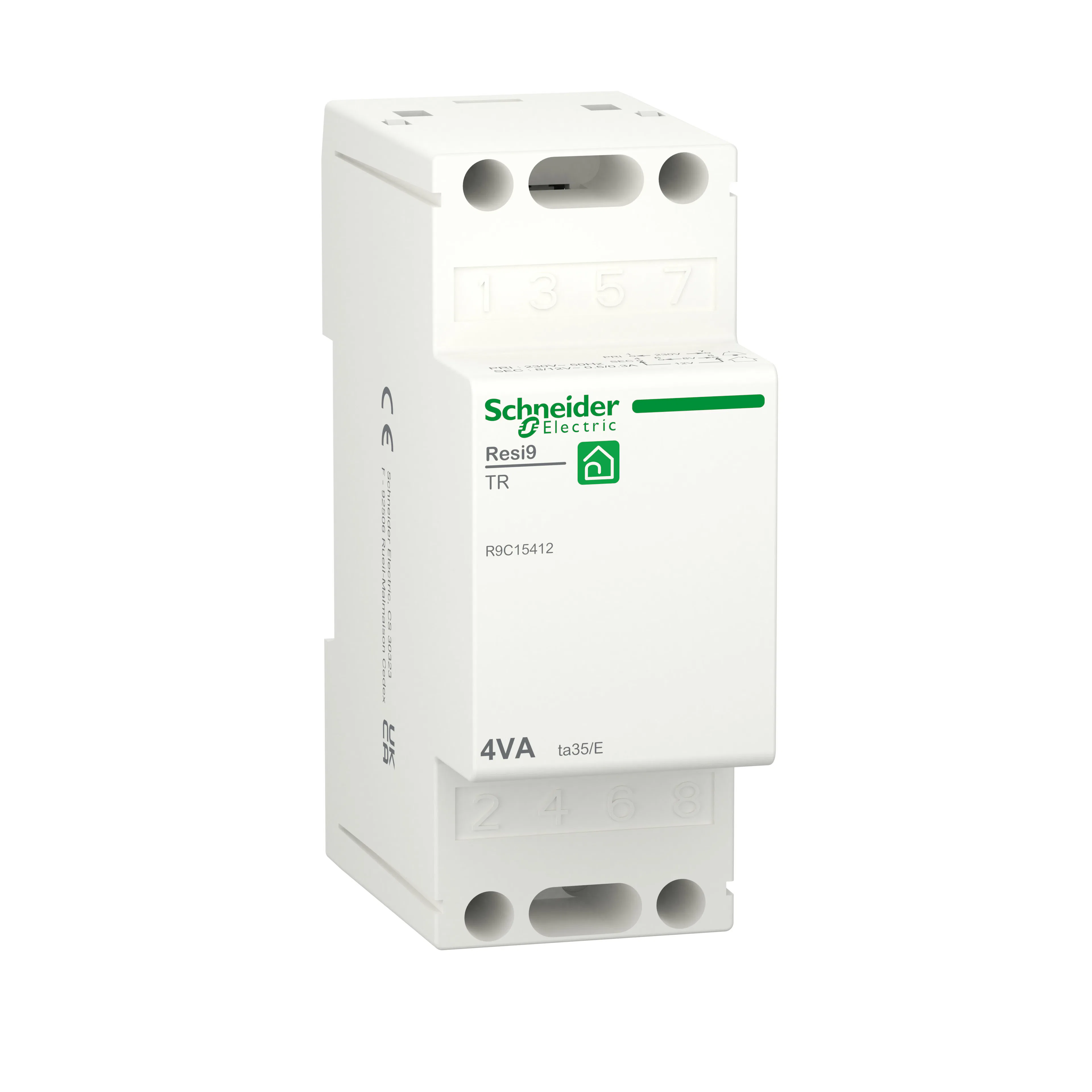 Ringledningstransformator Schneider Electric Resi9 4 VA 8–12 V AC