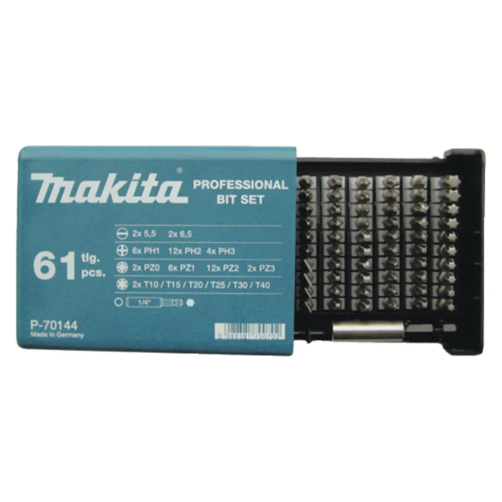 Bitssats Makita P-70144 61 delar