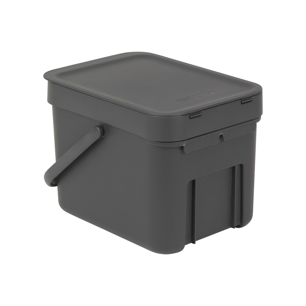 Papperskorg Brabantia SORT & GO 6 L Anthracite Färg: Anthracite, Volym: 6 l