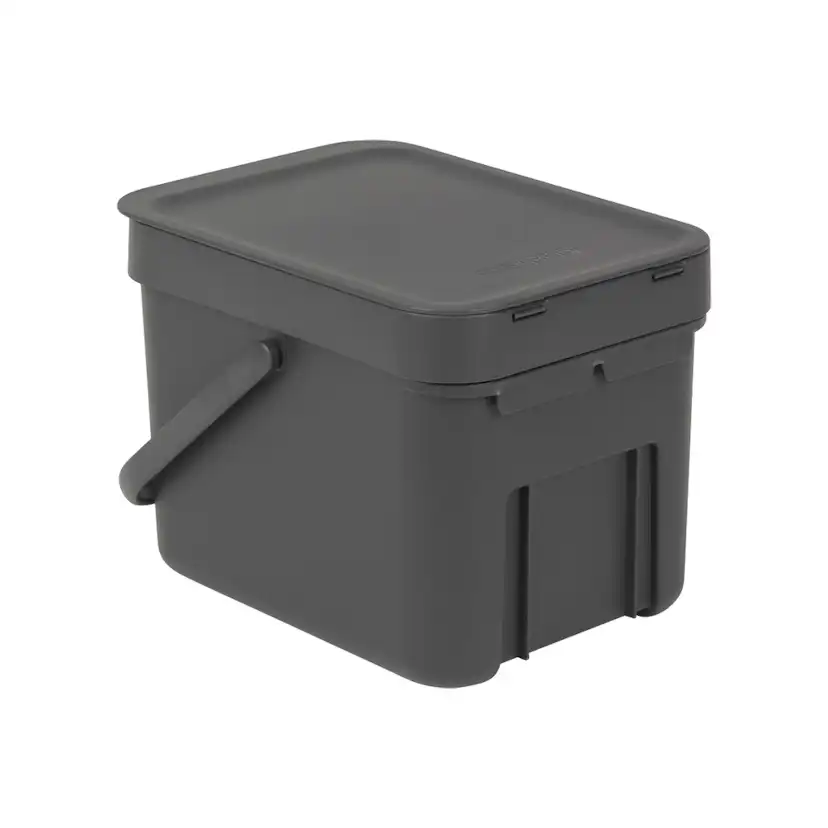 Papperskorg Brabantia SORT & GO 6 L Anthracite Färg: Anthracite, Volym: 6 l