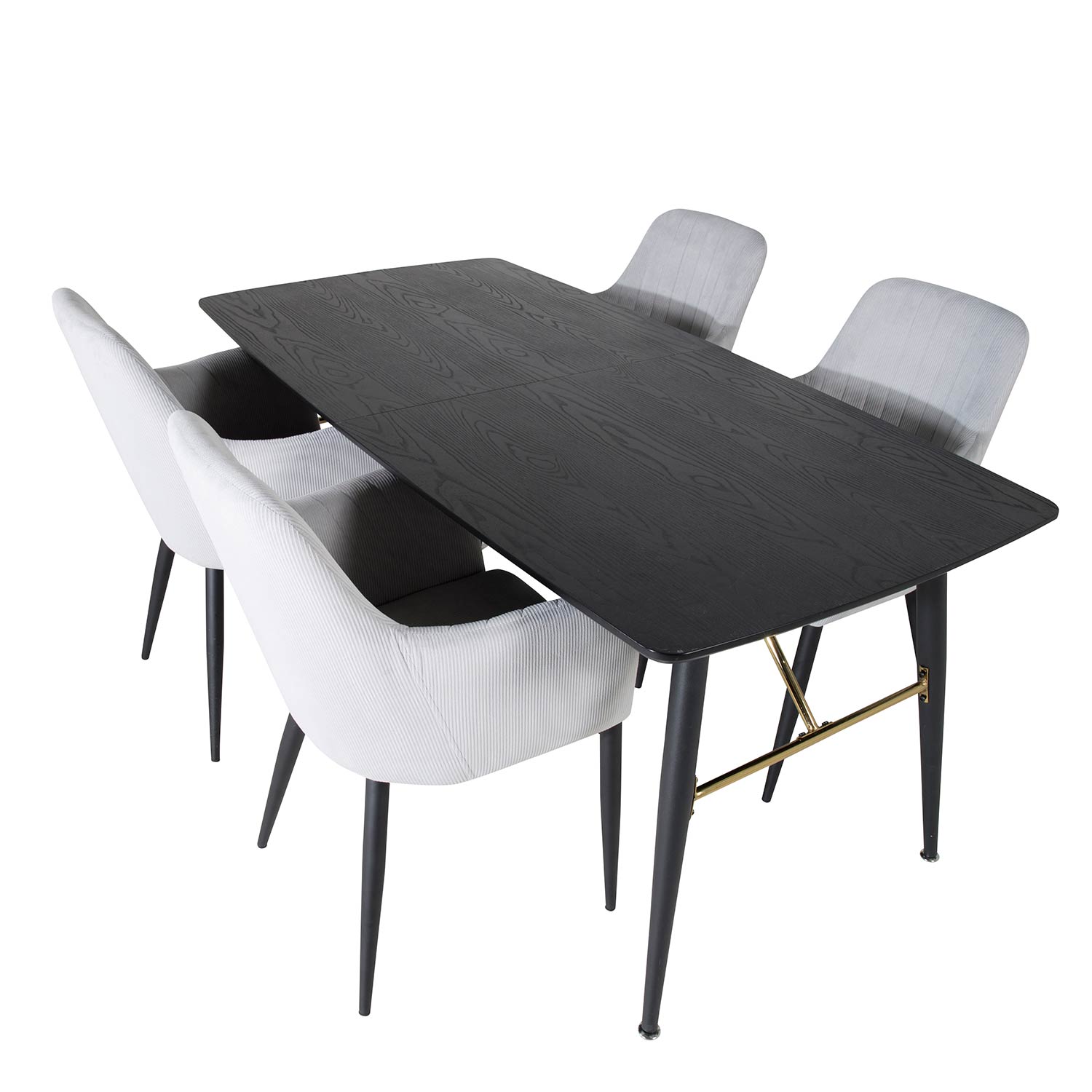 Matgrupp Venture Home Guld med 4 Corina Stolar Manchester