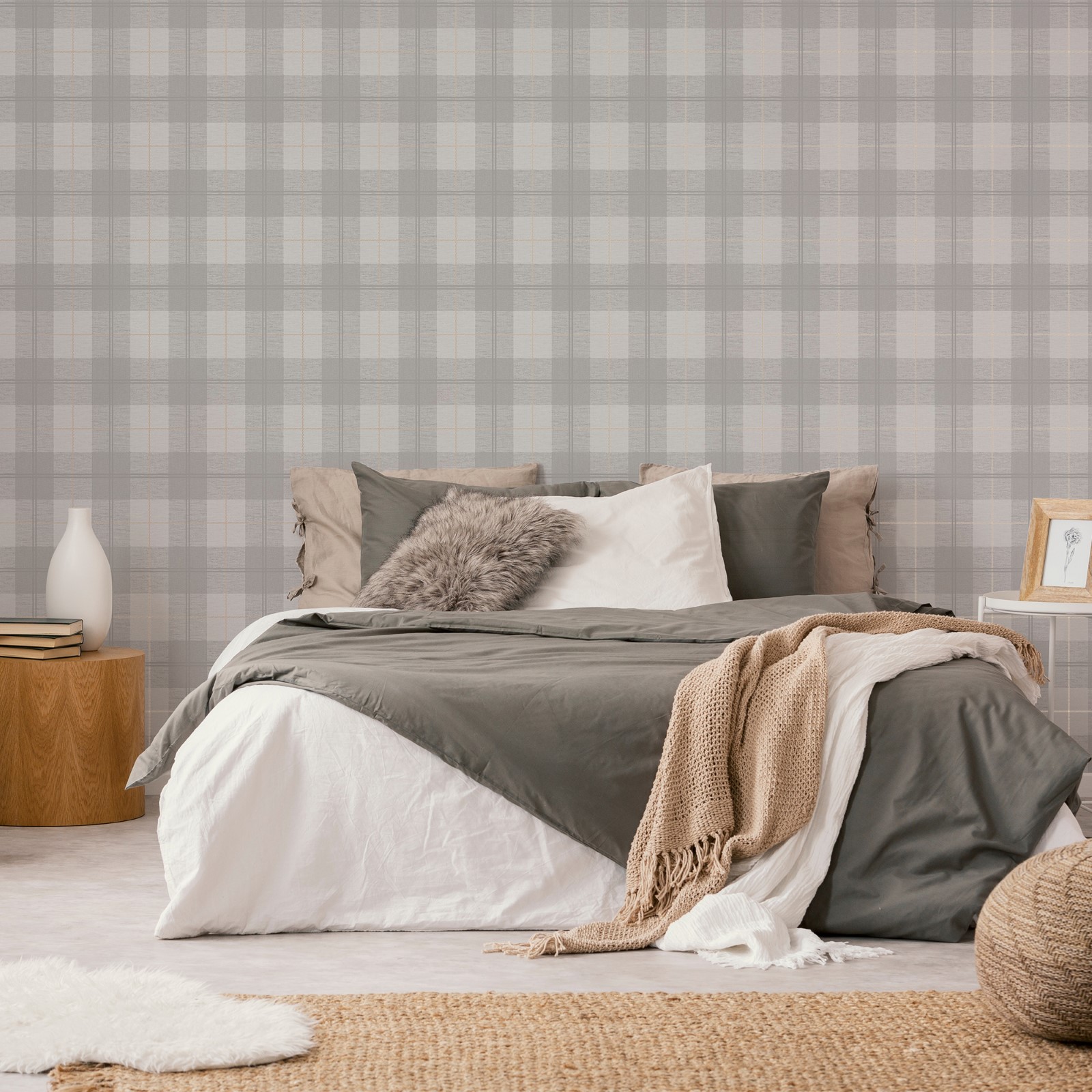Tapet Superfresco Easy Heritage Tweed Grå