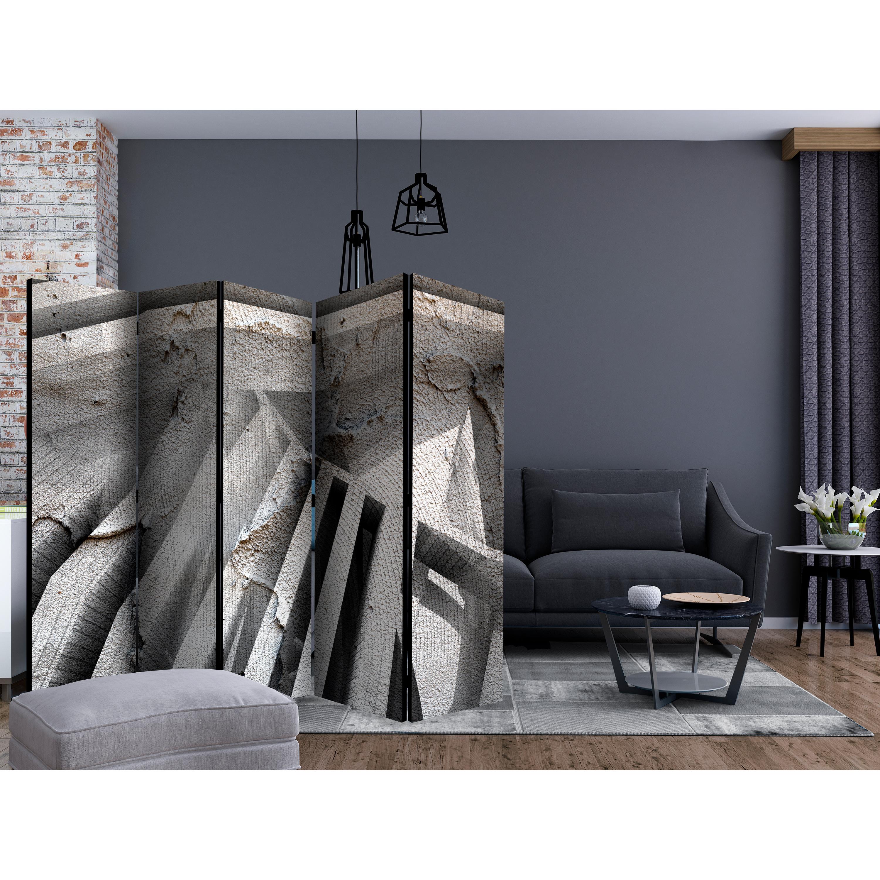 Rumsavdelare Arkiio Beton 3D II 225x172 cm
