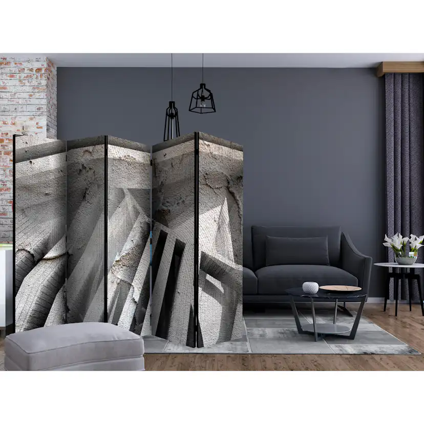 Rumsavdelare Arkiio Beton 3D II 225x172 cm