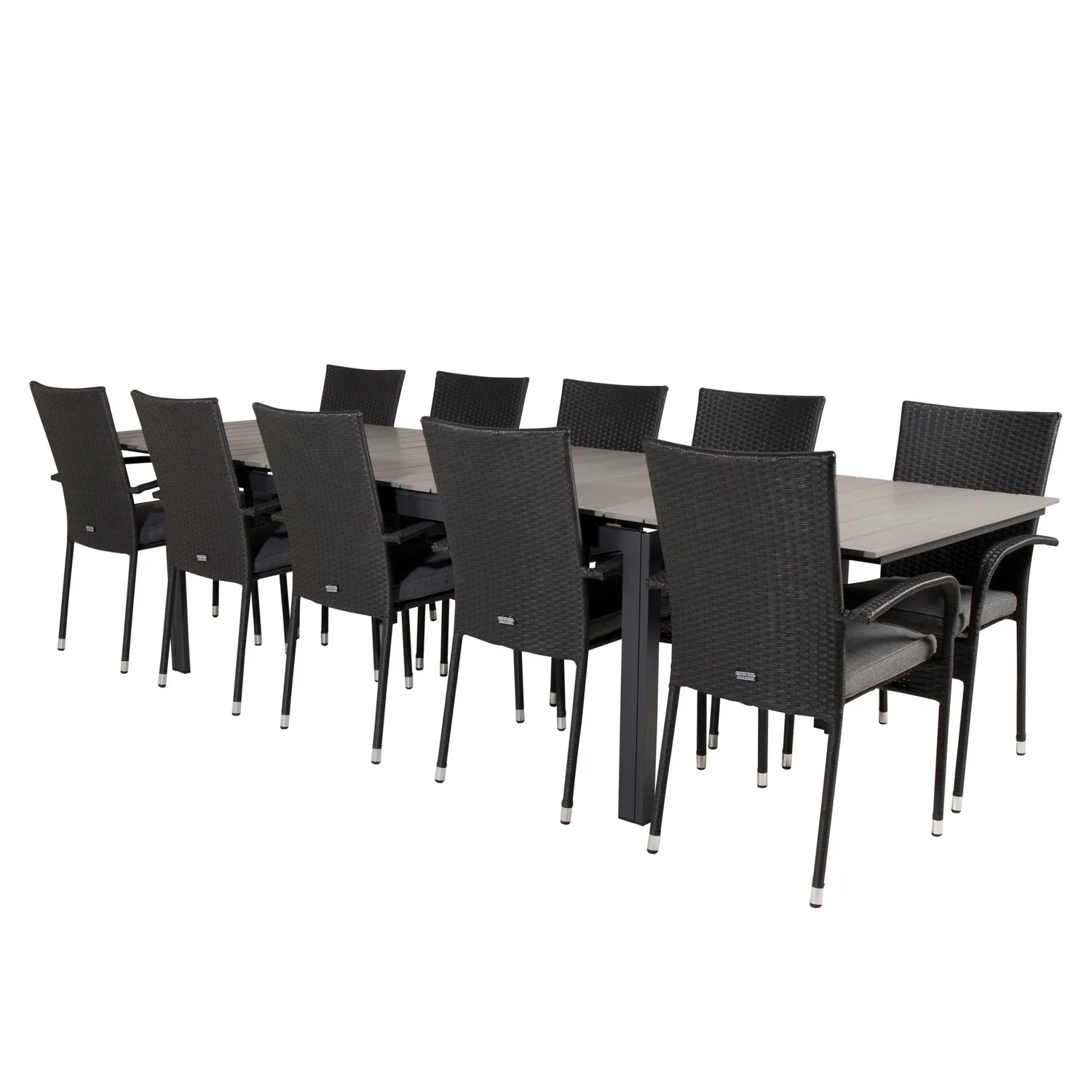Matgrupp Venture Home Lova 224/324 med 10 Asta Karmstolar