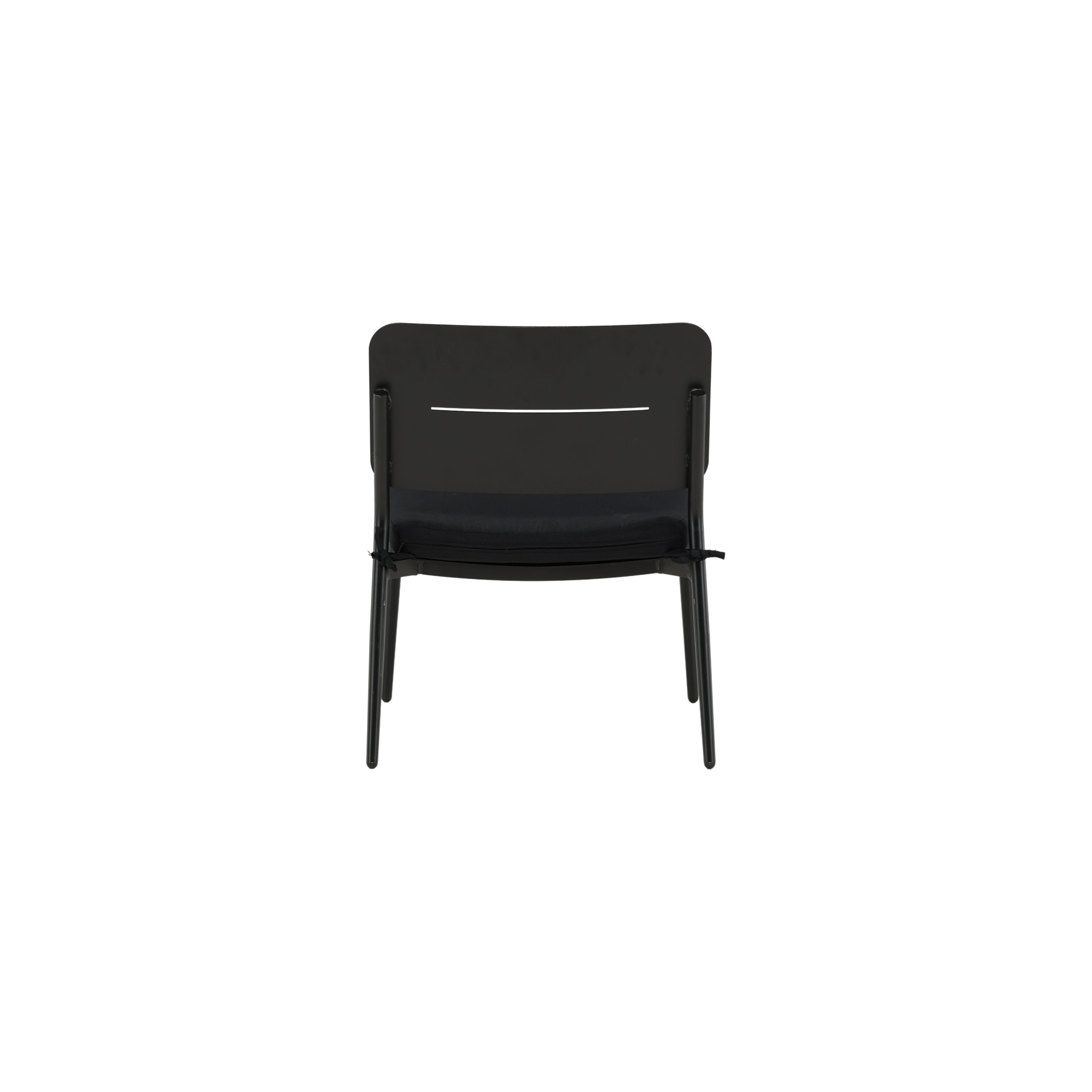 Lina lounge Chair - Black / Black Cushion Svart