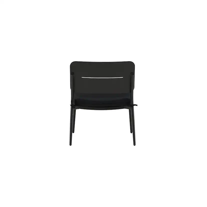 Lina lounge Chair - Black / Black Cushion Svart