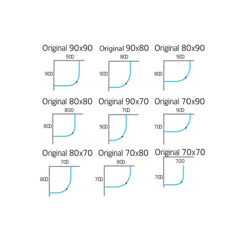 Duschhörn Hafa Original Round Klarglas