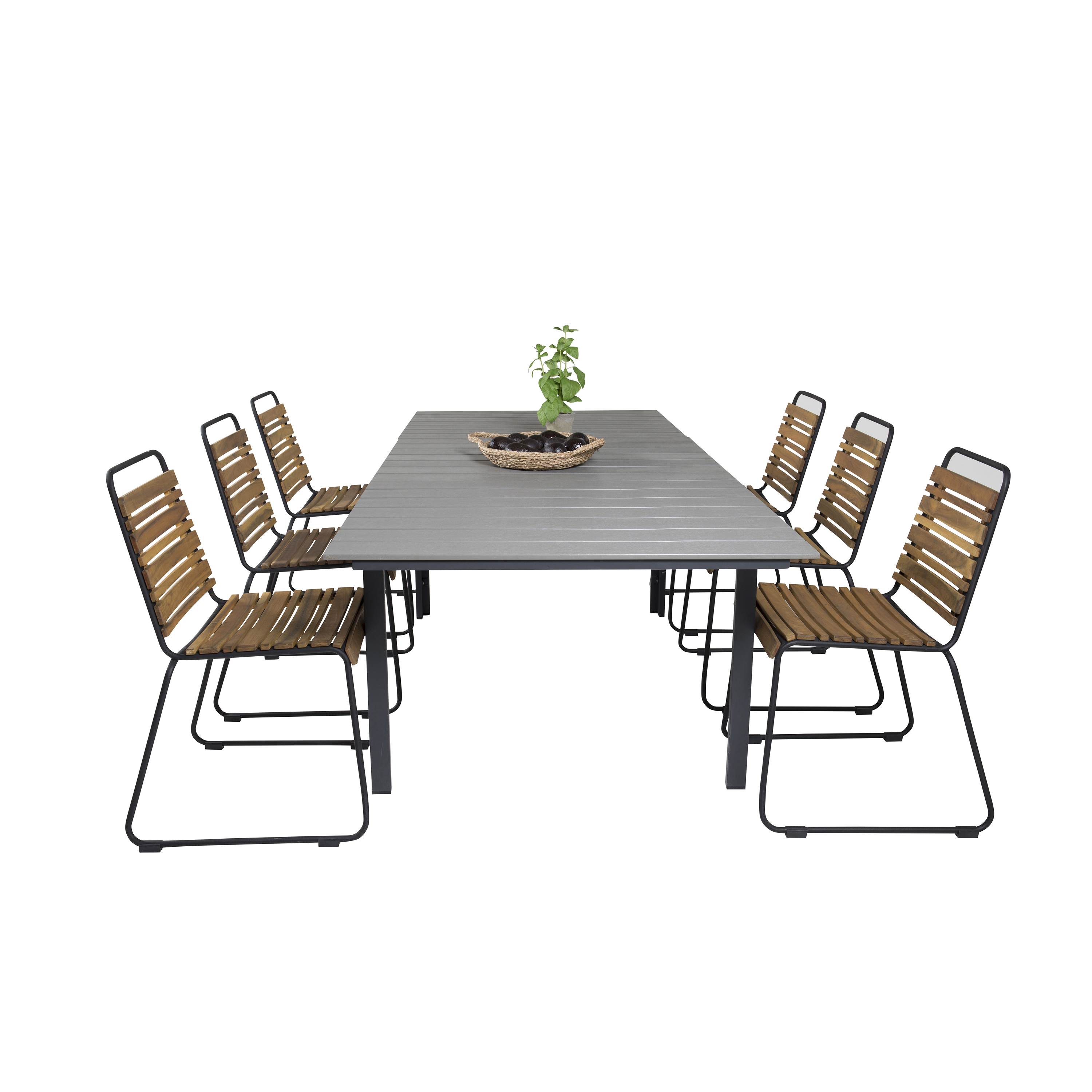 Matgrupp Venture Home Lova 160/240 med 6 Berfin Matstolar