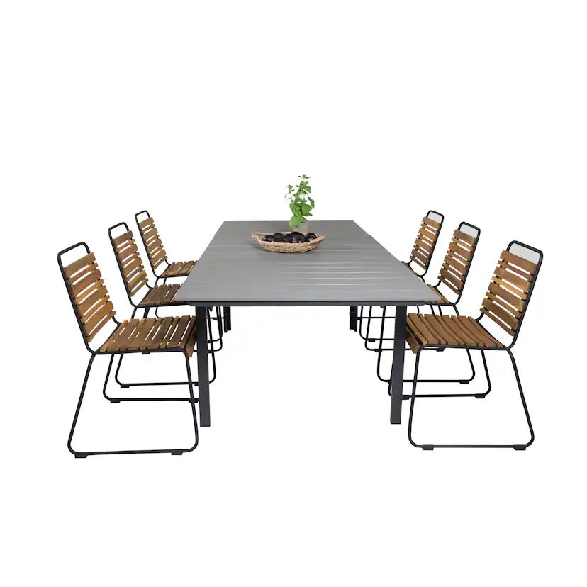Matgrupp Venture Home Lova 160/240 med 6 Berfin Matstolar