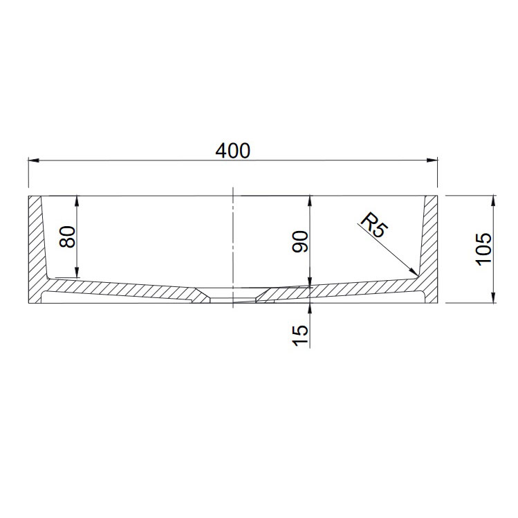 Tvättställ Lavabo Solid Surface 40