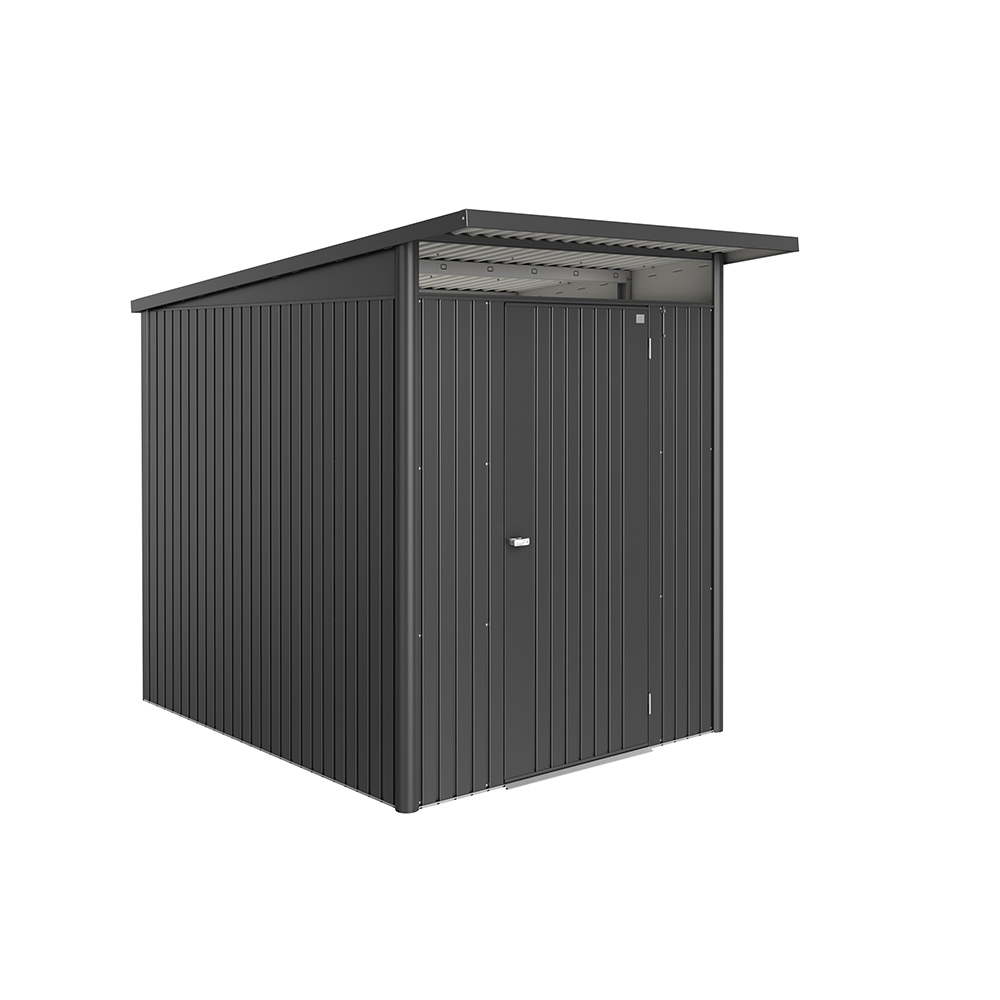 Redskapsbod Biohort Avantgarde Eco A2 Metallic Mörkgrå Standarddörr