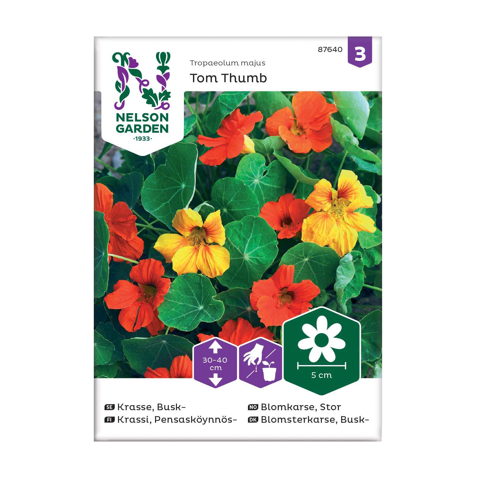 Frö Buskkrasse Nelson Garden Tom Thumb Mix