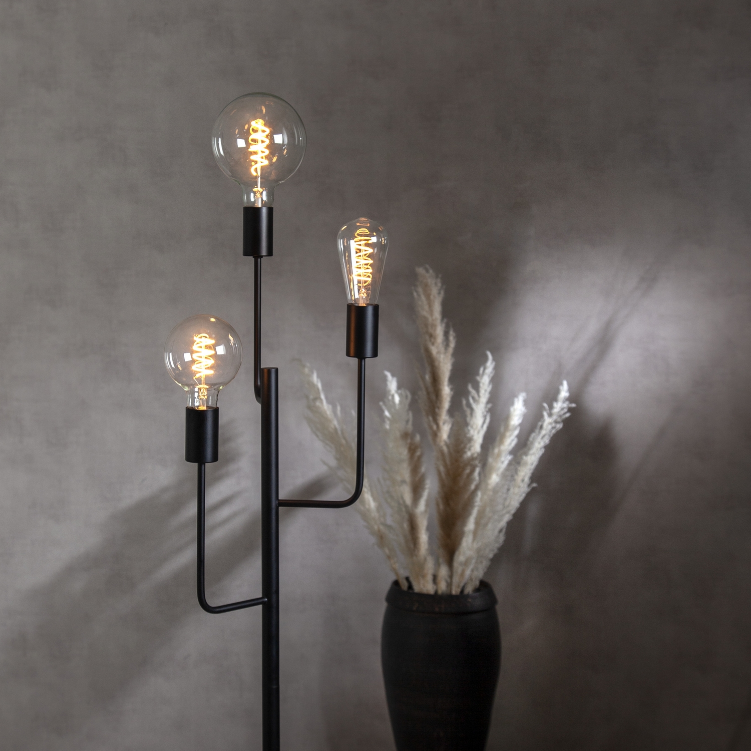 LED-lampa Star Trading E27 G125 Decoled Spiral Klar 3-step Memory Dimbar 4W