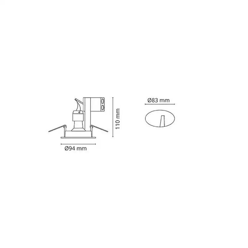 Downlight Jupiter Out G 4,5W 2700K