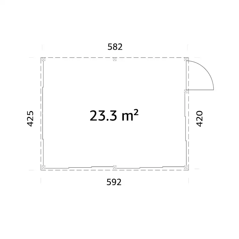 Uterum Palmako Lumi 24,5 m² (inv. 23,3 m²) Slide