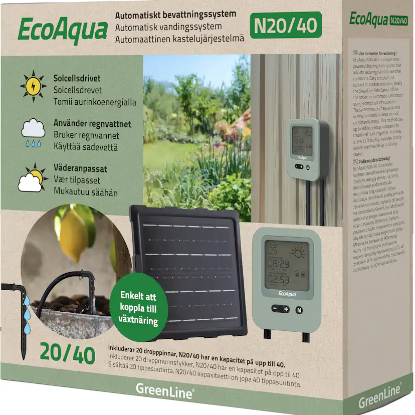 Droppbevattning Greenline N20/40 EcoAqua Automatiskt System