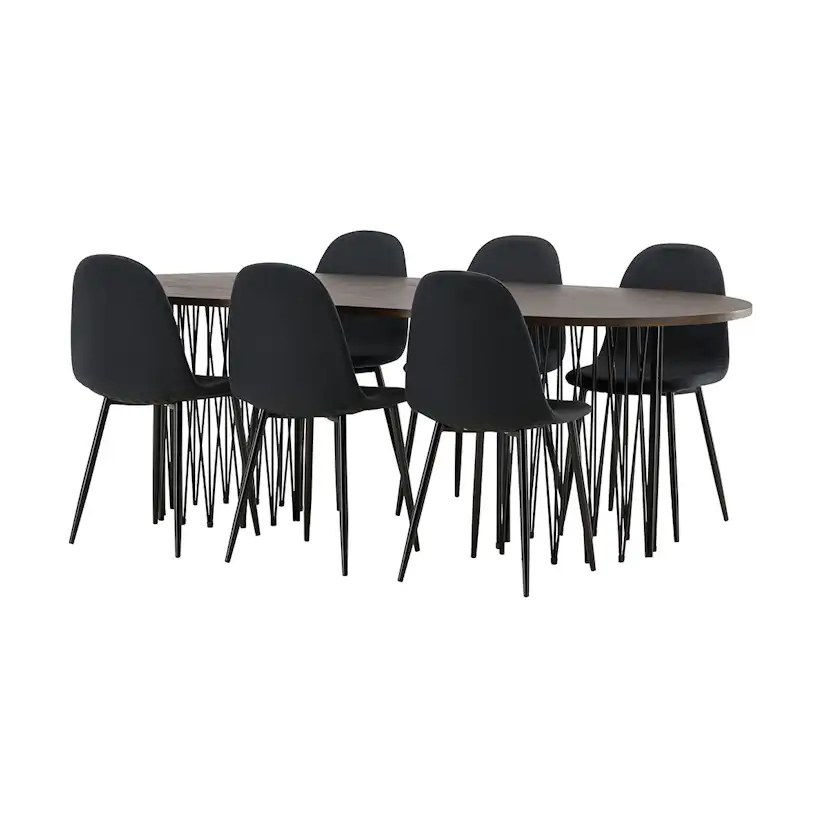 Matgrupp furniture/fashion Stone med 6 Polar Stolar