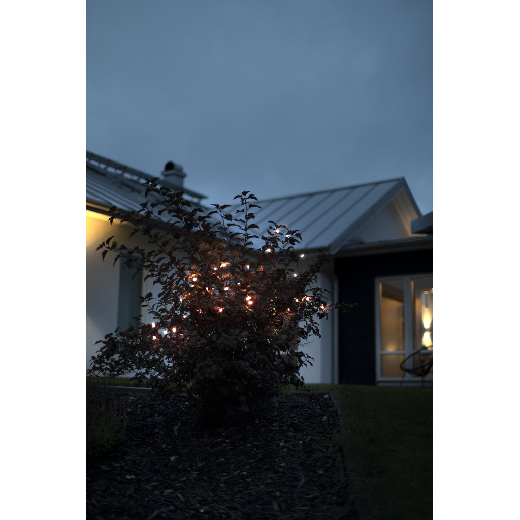 Ljusslinga Gnosjö Konstsmide Batteridriven 40st LED-lampor Amber Utomhus med Timer