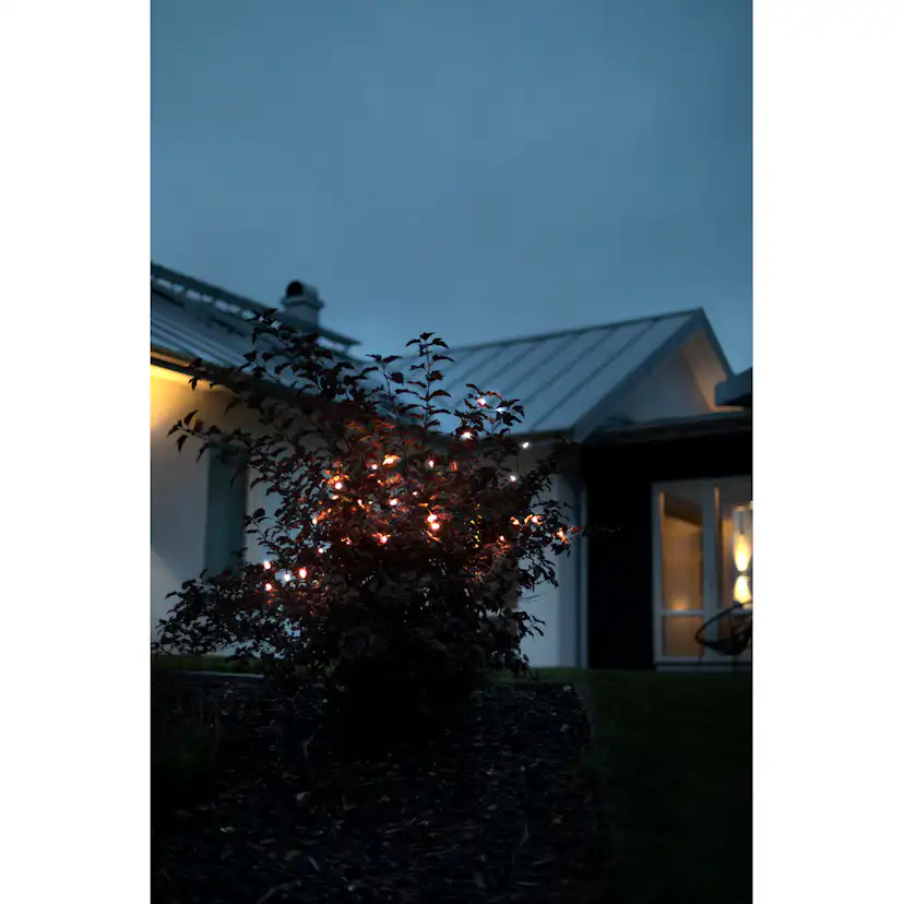 Ljusslinga Gnosjö Konstsmide Batteridriven 40st LED-lampor Amber Utomhus med Timer