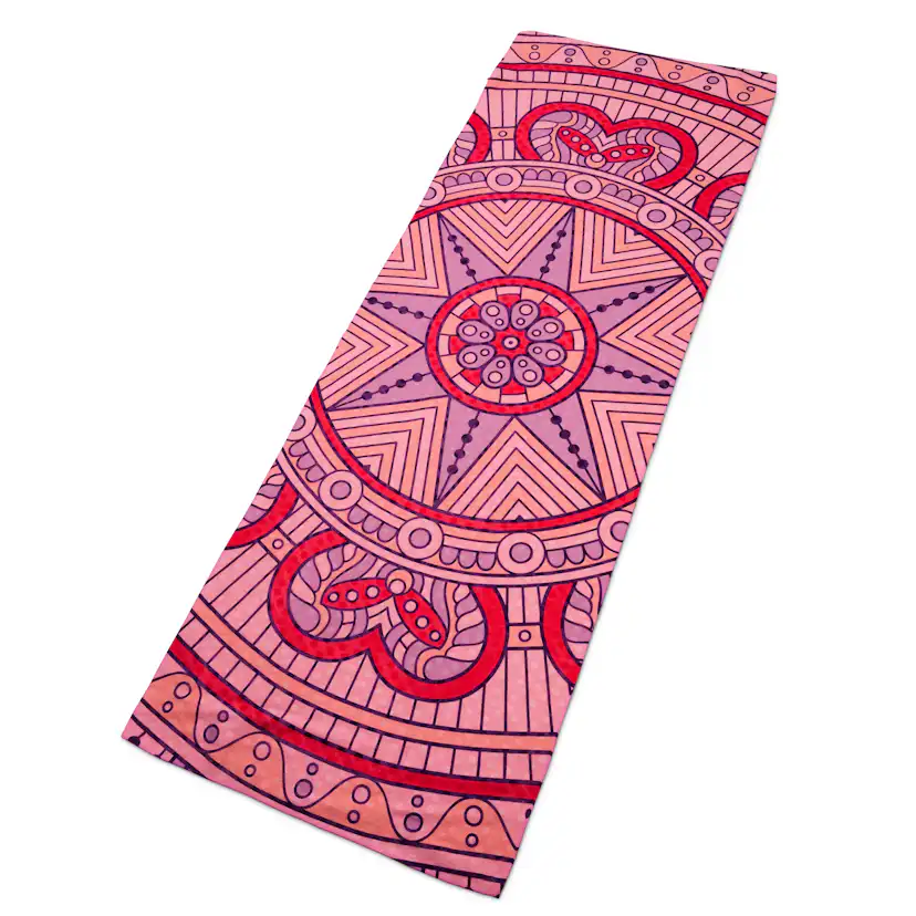 Yogahandduk Briv Mandalamöstrad Antislip