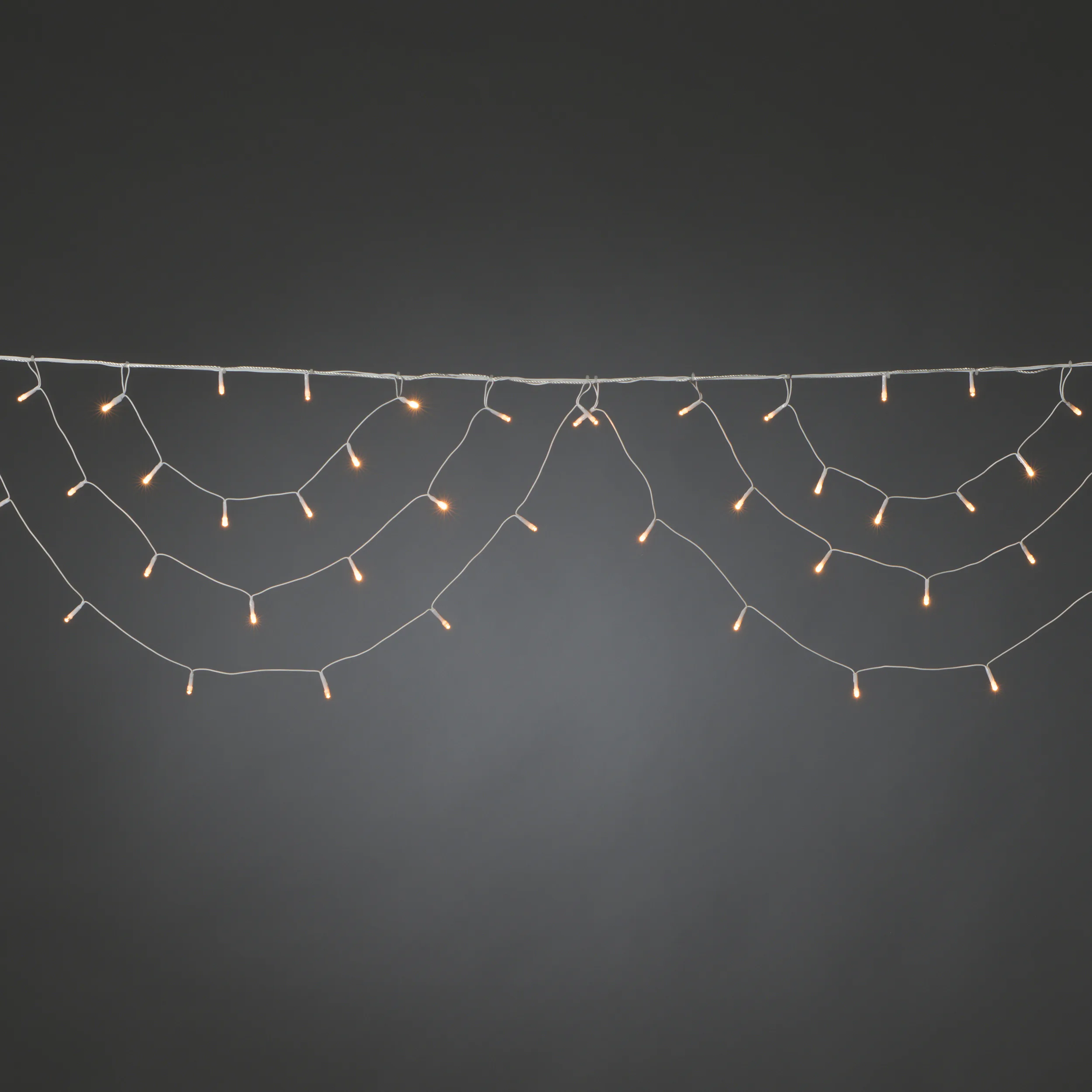 Istappsslinga Gnosjö Konstsmide Bågar 184L Amber LED