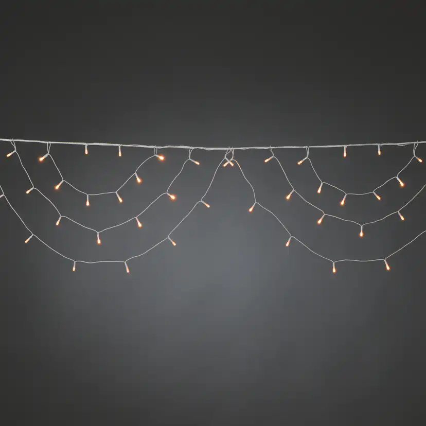 Istappsslinga Gnosjö Konstsmide Bågar 184L Amber LED