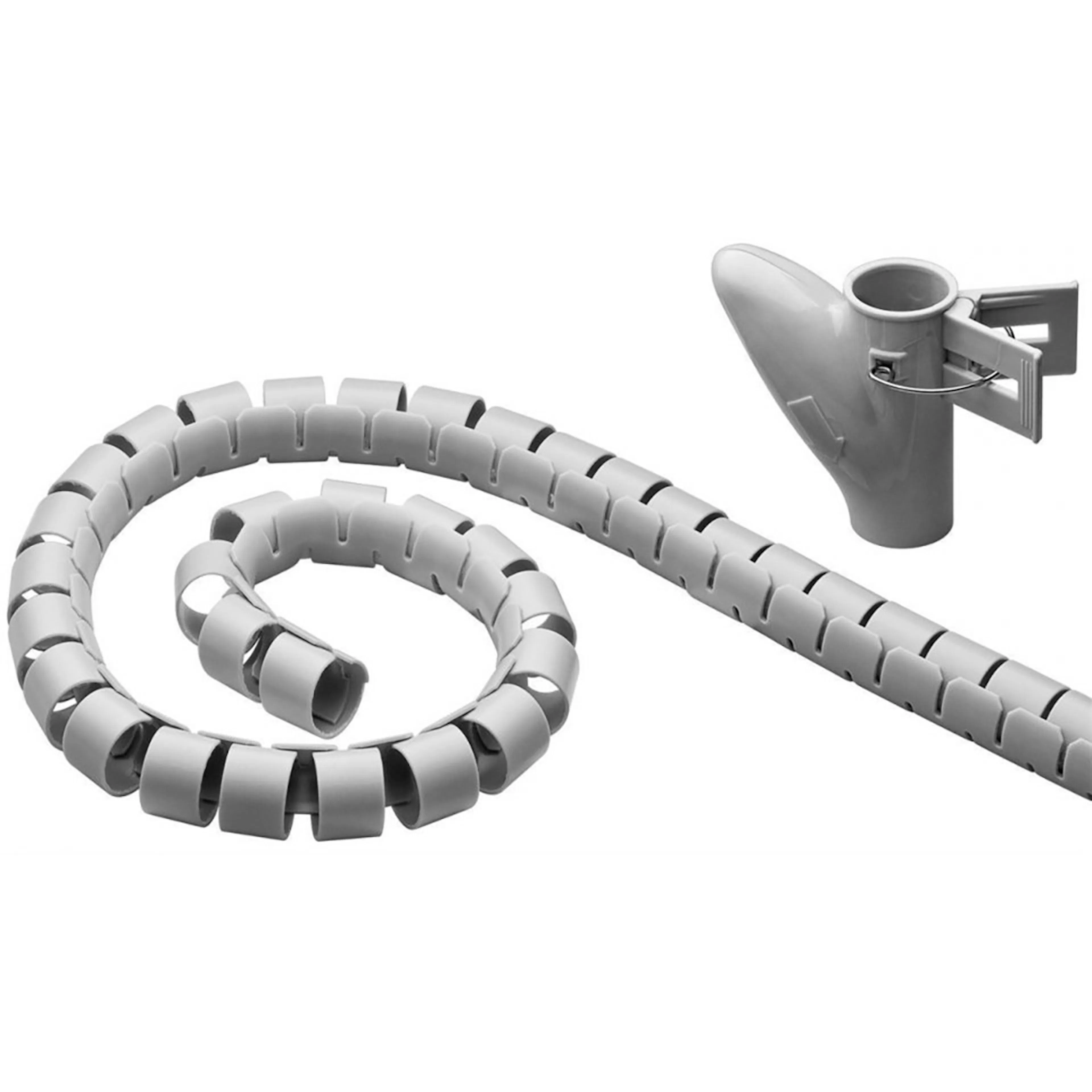 Mozi WireTube kabelspiral, 2,5 m, grå Färg: Grå